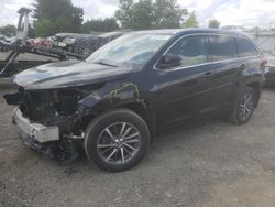 Salvage cars for sale at Finksburg, MD auction: 2018 Toyota Highlander SE
