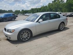 Salvage cars for sale at Ellwood City, PA auction: 2006 BMW 750 I