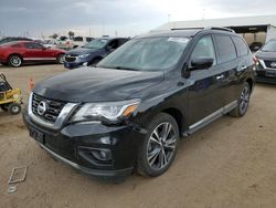 Salvage cars for sale at Brighton, CO auction: 2020 Nissan Pathfinder Platinum