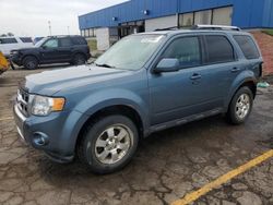 Salvage cars for sale at Woodhaven, MI auction: 2012 Ford Escape Limited