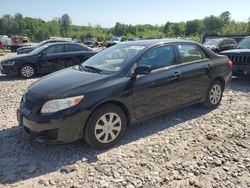 Vehiculos salvage en venta de Copart Candia, NH: 2009 Toyota Corolla Base