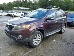 Salvage cars for sale at Savannah, GA auction: 2011 KIA Sorento EX