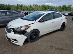 Salvage cars for sale at Bowmanville, ON auction: 2015 KIA Forte EX