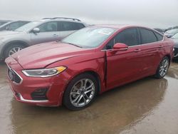 Salvage cars for sale at Grand Prairie, TX auction: 2020 Ford Fusion SEL