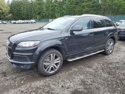 Salvage cars for sale from Copart Graham, WA: 2013 Audi Q7 Prestige