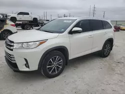 Salvage cars for sale at Haslet, TX auction: 2019 Toyota Highlander SE