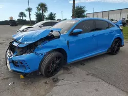 Salvage cars for sale at Apopka, FL auction: 2021 Honda Civic TYPE-R Touring