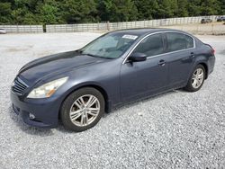 Salvage cars for sale at Gainesville, GA auction: 2012 Infiniti G37 Base