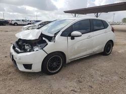 Salvage cars for sale at Temple, TX auction: 2015 Honda FIT EX