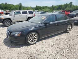 Salvage cars for sale at Candia, NH auction: 2013 Audi A8 L Quattro