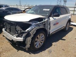 Salvage cars for sale at Elgin, IL auction: 2021 Ford Explorer Limited