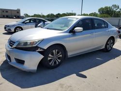 Salvage cars for sale from Copart Wilmer, TX: 2015 Honda Accord LX