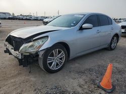 Salvage cars for sale at Houston, TX auction: 2013 Infiniti G37 Base