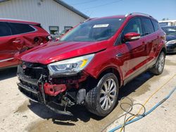 Salvage cars for sale at Pekin, IL auction: 2017 Ford Escape Titanium