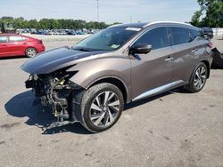 Salvage cars for sale at Dunn, NC auction: 2015 Nissan Murano S