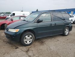 Salvage cars for sale at Woodhaven, MI auction: 2001 Honda Odyssey EX