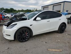 Salvage cars for sale at Duryea, PA auction: 2021 Tesla Model Y