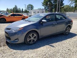 Salvage cars for sale at Graham, WA auction: 2017 Toyota Corolla L