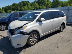 Salvage cars for sale from Copart Assonet, MA: 2015 Toyota Sienna XLE