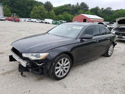 Salvage cars for sale at Mendon, MA auction: 2015 Audi A6 Premium Plus