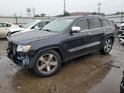 Salvage cars for sale at Dyer, IN auction: 2013 Jeep Grand Cherokee Overland