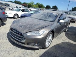 Salvage cars for sale at Sacramento, CA auction: 2015 Tesla Model S