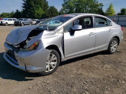 Honda salvage cars for sale: 2012 Honda Civic LX