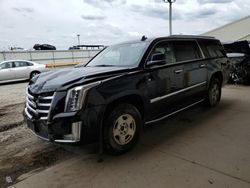 Salvage cars for sale at Dyer, IN auction: 2019 Cadillac Escalade ESV Luxury