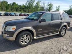 Salvage cars for sale at Leroy, NY auction: 2007 Ford Explorer Eddie Bauer