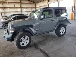 Jeep salvage cars for sale: 2020 Jeep Wrangler Sport