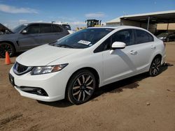 Honda Civic exl salvage cars for sale: 2015 Honda Civic EXL