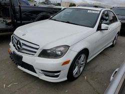 Salvage cars for sale from Copart Martinez, CA: 2013 Mercedes-Benz C 250