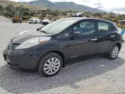 Salvage cars for sale at Reno, NV auction: 2015 Nissan Leaf S