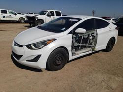 Salvage cars for sale at Amarillo, TX auction: 2016 Hyundai Elantra SE