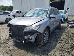 Salvage cars for sale at Windsor, NJ auction: 2016 Acura MDX Technology