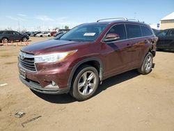 Salvage cars for sale at Brighton, CO auction: 2014 Toyota Highlander Limited