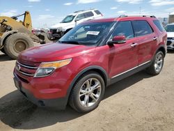 Salvage cars for sale at Brighton, CO auction: 2013 Ford Explorer Limited