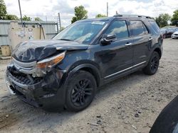 Salvage cars for sale at Lansing, MI auction: 2015 Ford Explorer XLT