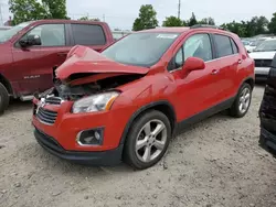 Chevrolet Trax ltz salvage cars for sale: 2016 Chevrolet Trax LTZ