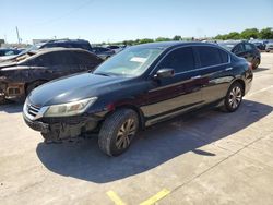 Salvage cars for sale at Grand Prairie, TX auction: 2014 Honda Accord LX