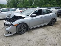 Salvage cars for sale at Candia, NH auction: 2019 Honda Civic Sport