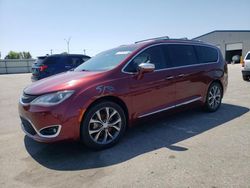 Chrysler salvage cars for sale: 2018 Chrysler Pacifica Limited