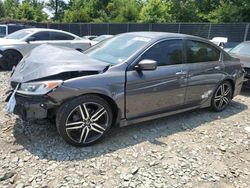 Salvage cars for sale at Waldorf, MD auction: 2017 Honda Accord Sport Special Edition