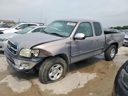 Salvage trucks for sale at Grand Prairie, TX auction: 2002 Toyota Tundra Access Cab