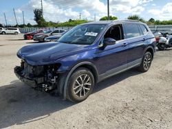 Volkswagen salvage cars for sale: 2021 Volkswagen Tiguan S