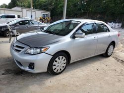 Vehiculos salvage en venta de Copart Hueytown, AL: 2012 Toyota Corolla Base