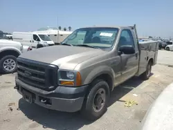 Salvage trucks for sale at Van Nuys, CA auction: 2005 Ford F350 SRW Super Duty