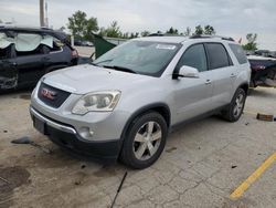 Salvage cars for sale at Pekin, IL auction: 2012 GMC Acadia SLT-1