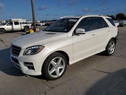 Salvage cars for sale at Grand Prairie, TX auction: 2015 Mercedes-Benz ML 350