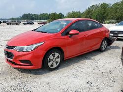 Salvage cars for sale at Houston, TX auction: 2017 Chevrolet Cruze LS